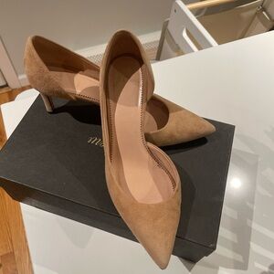 J.Crew Colette Pump in Suede Ashen Brown 8